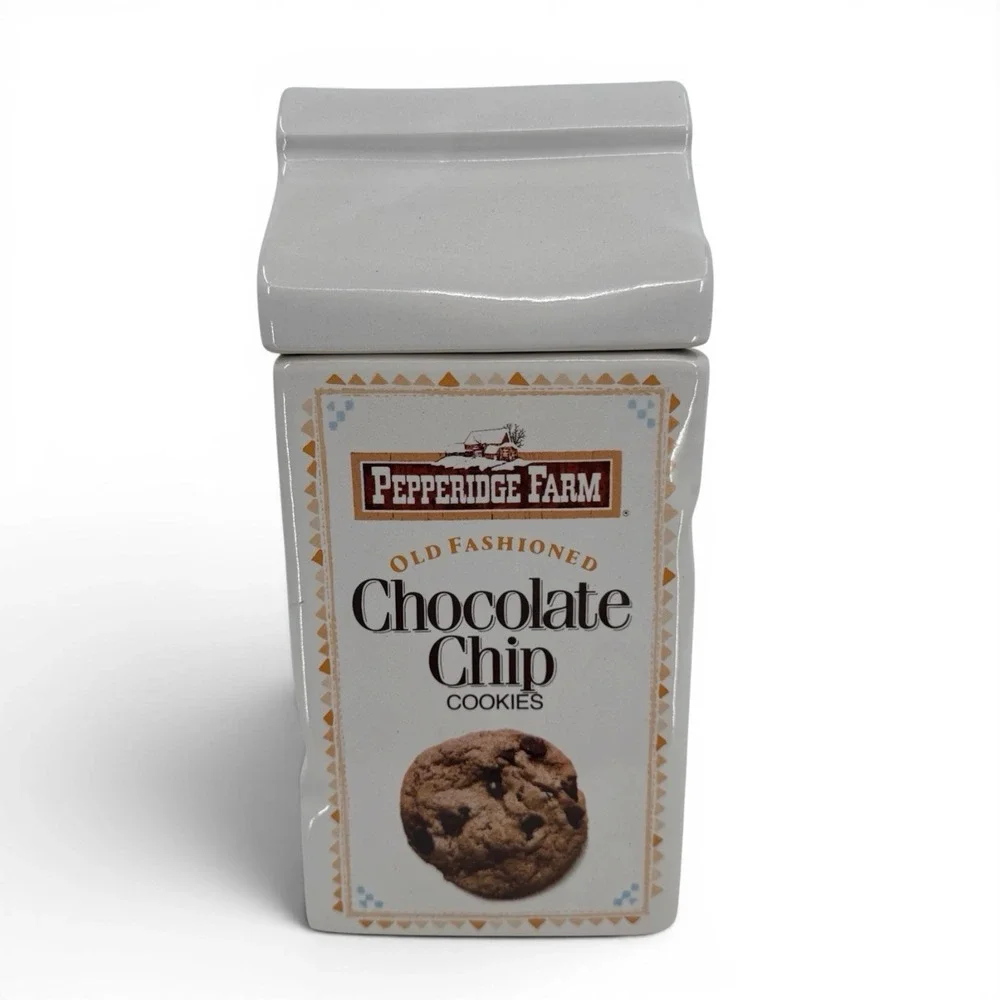 Vintage Pepperidge Farm Cookie Jar Chocolate Chip And Ginger‎ Man Cookie Jar USA